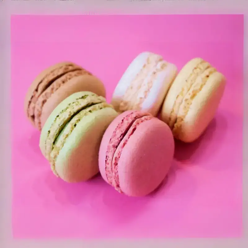 colorful macarons